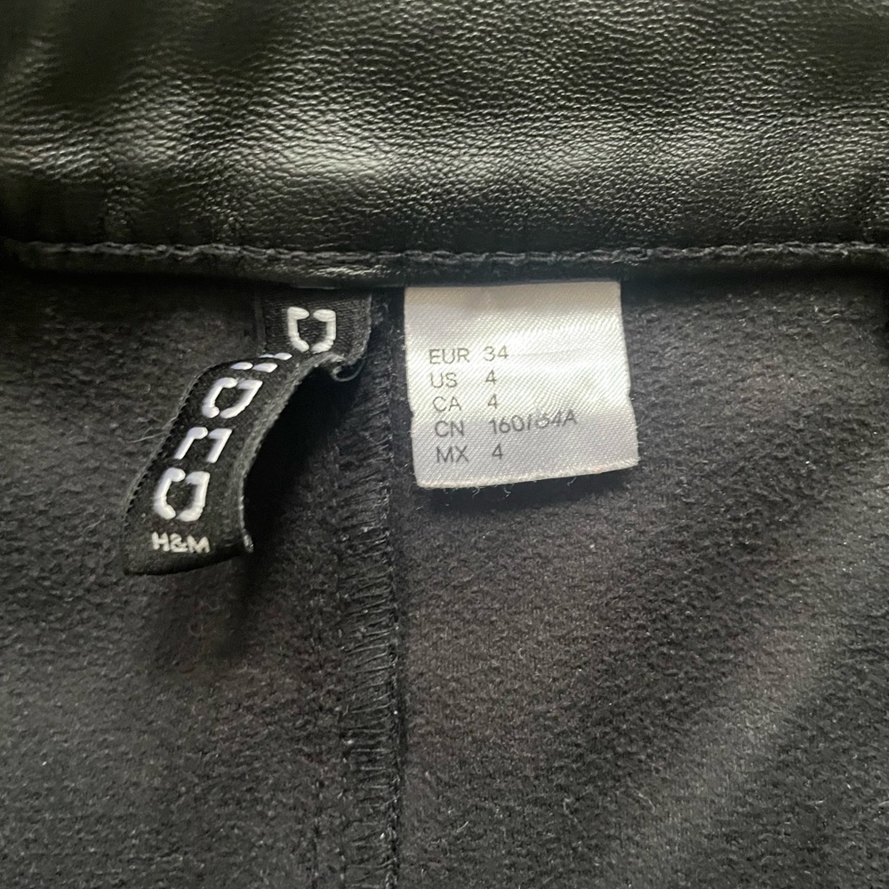 H&M Leather Shorts 4 - Picture 2 of 3